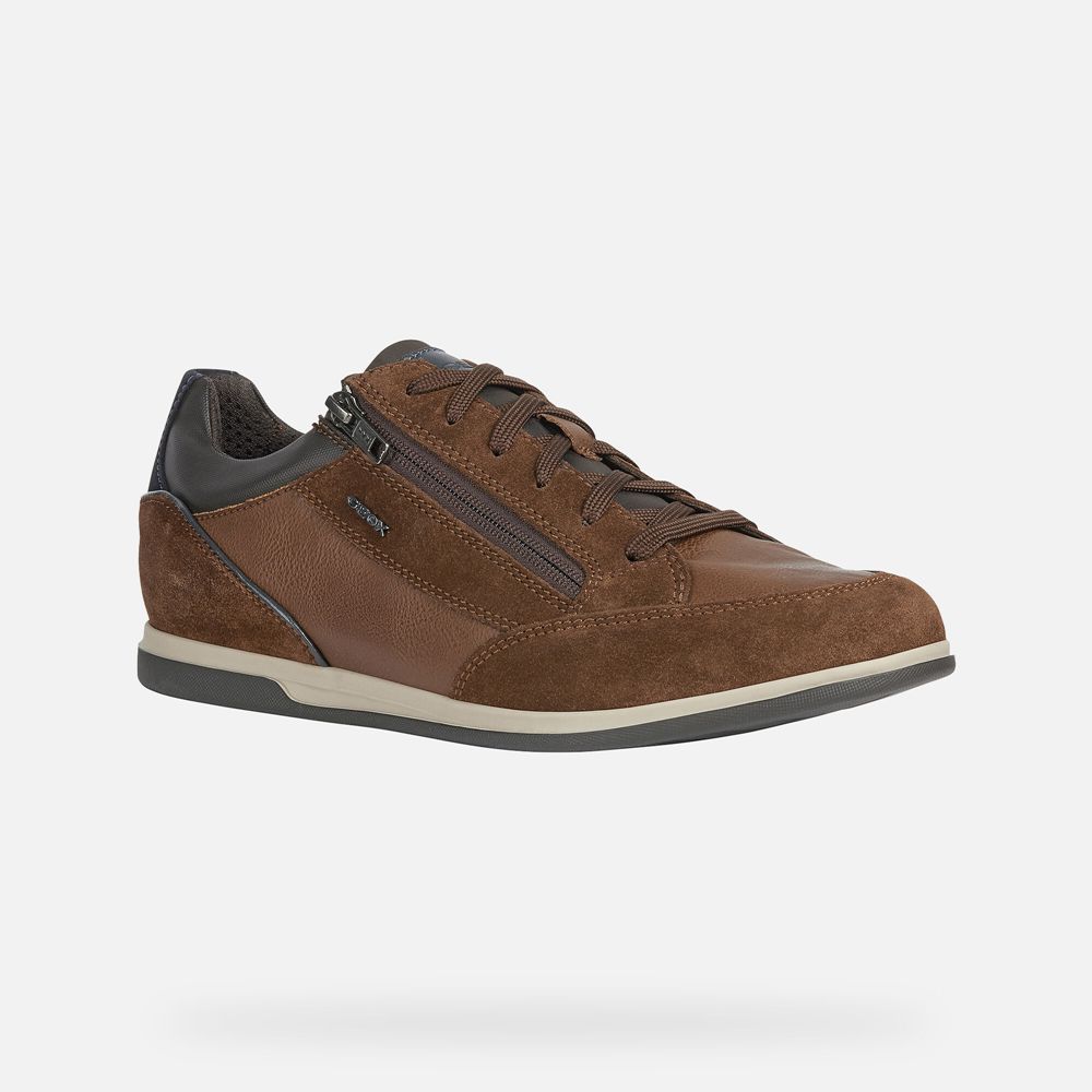 Tenis Geox Homem Marrom Escuro - Renan - TBLIP9320